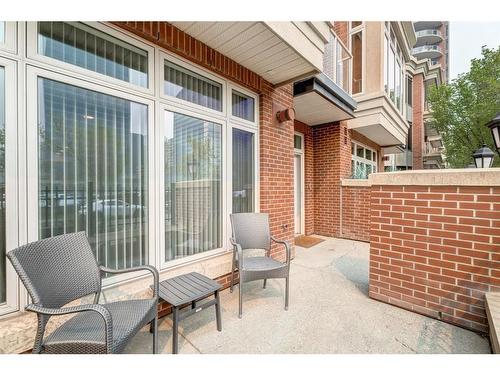 102-660 Eau Claire Avenue Sw, Calgary, AB - Outdoor With Deck Patio Veranda With Exterior