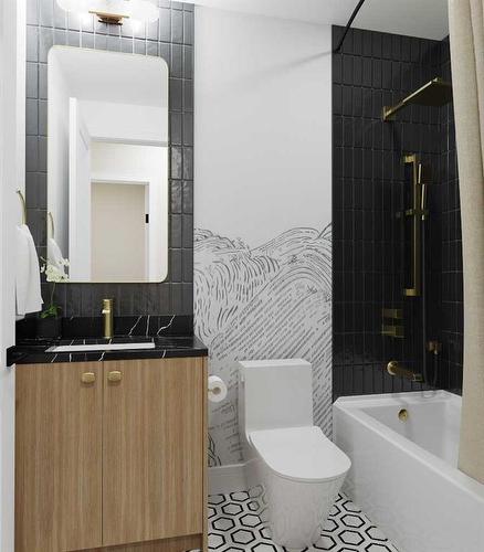 401-4270 Norford Avenue Nw, Calgary, AB - Indoor Photo Showing Bathroom