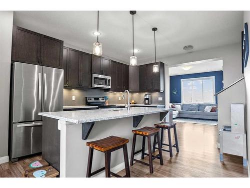 1573 Legacy Circle Se, Calgary, AB - Indoor Photo Showing Kitchen With Stainless Steel Kitchen With Upgraded Kitchen