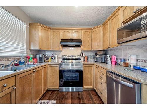 61 Martindale Boulevard Ne, Calgary, AB - Indoor Photo Showing Kitchen With Double Sink