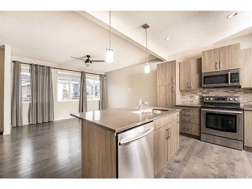 364 Redstone Drive Ne, Calgary, AB - Indoor Photo Showing Kitchen With Stainless Steel Kitchen