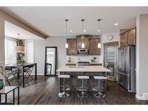 54 Evanscrest Common Nw, Calgary, AB - Indoor Photo Showing Kitchen With Stainless Steel Kitchen With Upgraded Kitchen