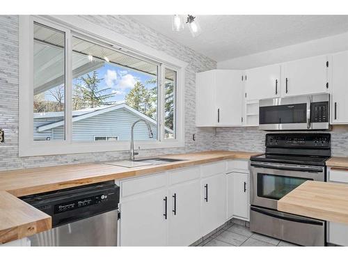343 Pinetree Road Ne, Calgary, AB - Indoor Photo Showing Kitchen With Stainless Steel Kitchen
