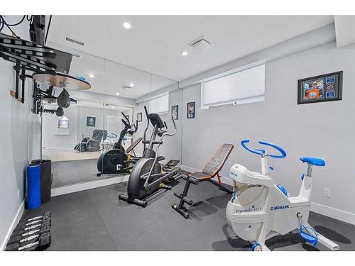 163 Panatella View Nw, Calgary, AB - Indoor Photo Showing Gym Room