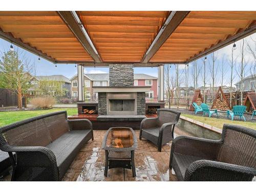 7 Auburn Sound Cove Se, Calgary, AB - Outdoor With Fireplace With Exterior
