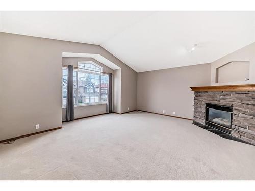 70 Cranfield Crescent Se, Calgary, AB - Indoor With Fireplace