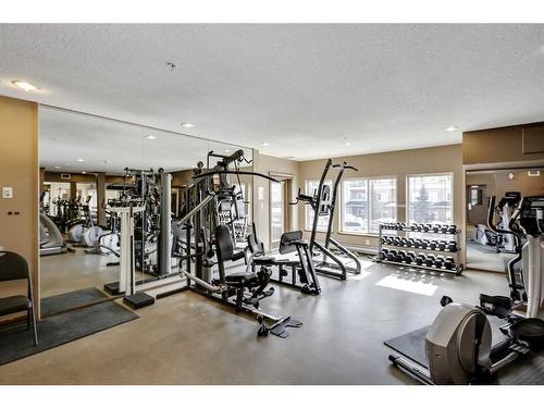 409-20 Discovery Ridge Close Sw, Calgary, AB - Indoor Photo Showing Gym Room