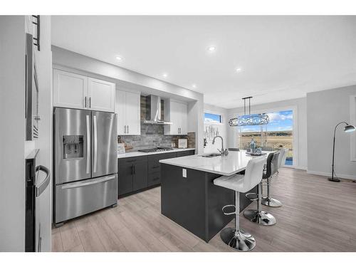 145 Amblefield Terrace Nw, Calgary, AB - Indoor Photo Showing Kitchen With Upgraded Kitchen