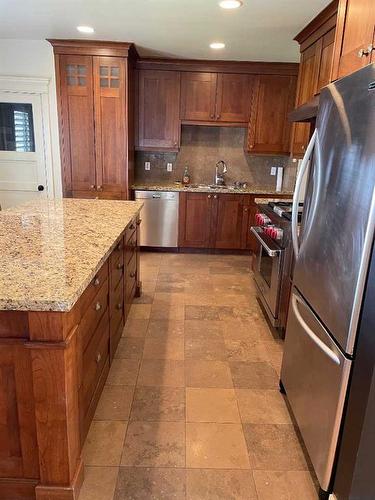 2412 31 Street Sw, Calgary, AB - Indoor Photo Showing Kitchen With Double Sink