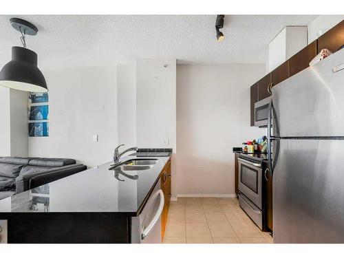 1103-325 3 Street Se, Calgary, AB - Indoor Photo Showing Kitchen With Double Sink