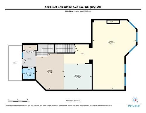 4201-400 Eau Claire Avenue Sw, Calgary, AB - Indoor Photo Showing Gym Room