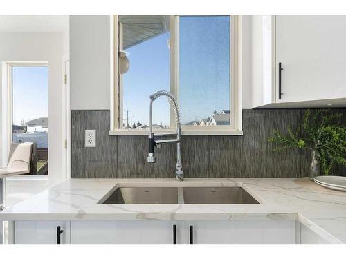 19 San Diego Place Ne, Calgary, AB - Indoor Photo Showing Kitchen With Double Sink
