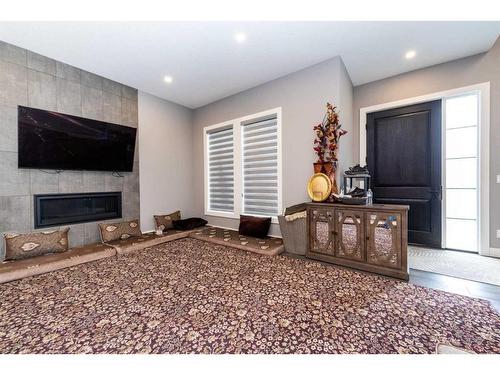 111 Sandpiper Court, Chestermere, AB - Indoor With Fireplace