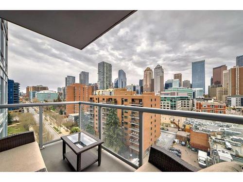 802-215 13 Avenue Sw, Calgary, AB - Outdoor With Balcony With View