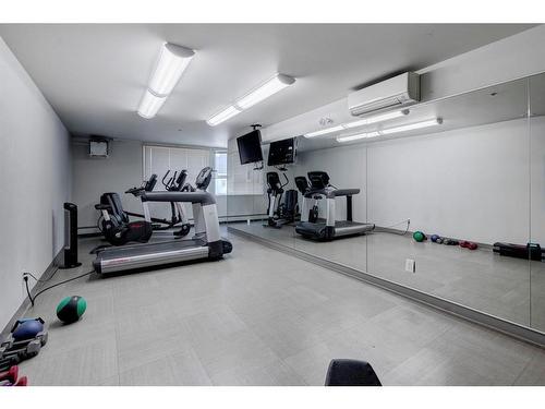 134-721 4 Street Ne, Calgary, AB - Indoor Photo Showing Gym Room