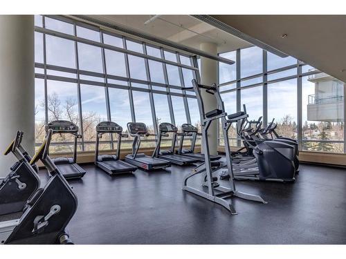 604-99 Spruce Place Sw, Calgary, AB - Indoor Photo Showing Gym Room