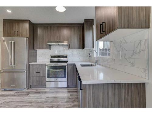 119 Rundlecairn Road Ne, Calgary, AB - Indoor Photo Showing Kitchen With Upgraded Kitchen