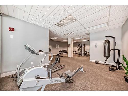 1413-4944 Dalton Drive Nw, Calgary, AB - Indoor Photo Showing Gym Room