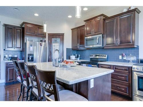 405 Taralake Landing Ne, Calgary, AB - Indoor Photo Showing Kitchen With Upgraded Kitchen
