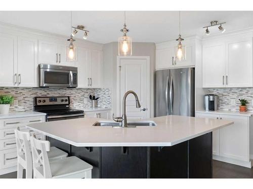 111 Auburn Meadows Place Se, Calgary, AB - Indoor Photo Showing Kitchen With Upgraded Kitchen