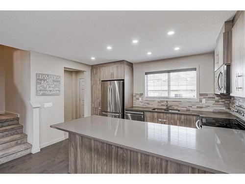 318 Legacy Village Way Se, Calgary, AB - Indoor Photo Showing Kitchen With Upgraded Kitchen