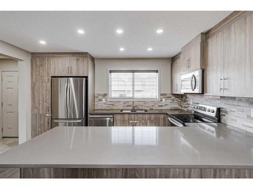 318 Legacy Village Way Se, Calgary, AB - Indoor Photo Showing Kitchen With Stainless Steel Kitchen With Upgraded Kitchen