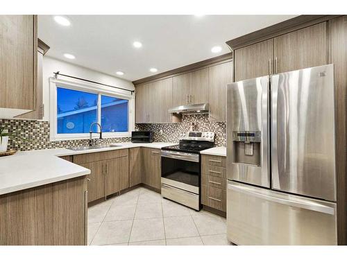 70 Hogarth Crescent Sw, Calgary, AB - Indoor Photo Showing Kitchen With Double Sink With Upgraded Kitchen