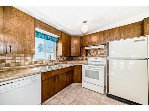 2236 98 Avenue Sw, Calgary, AB - Indoor Photo Showing Kitchen With Double Sink