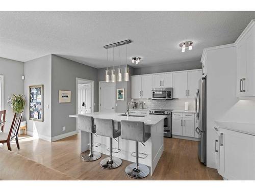 2205 Vimy Way Sw, Calgary, AB - Indoor Photo Showing Kitchen With Upgraded Kitchen