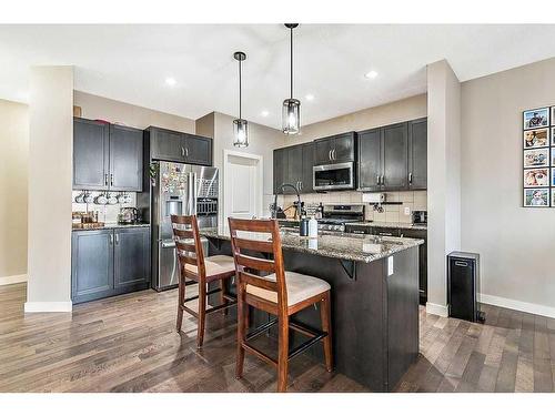 2098 High Country Rise Nw, High River, AB - Indoor Photo Showing Kitchen With Upgraded Kitchen