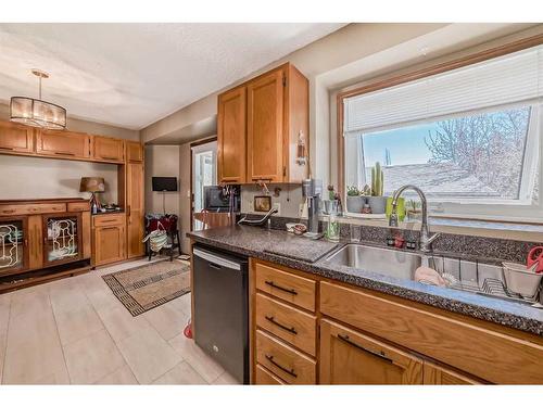28 Mckinley Rise Se, Calgary, AB - Indoor Photo Showing Kitchen With Double Sink