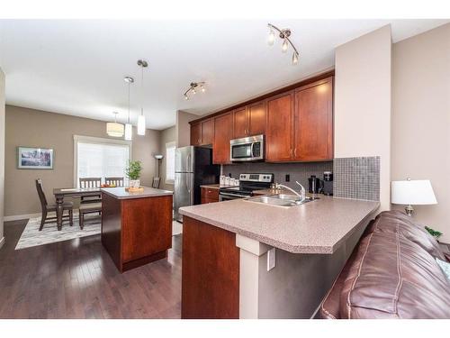 51 Skyview Springs Circle Ne, Calgary, AB - Indoor Photo Showing Kitchen With Double Sink