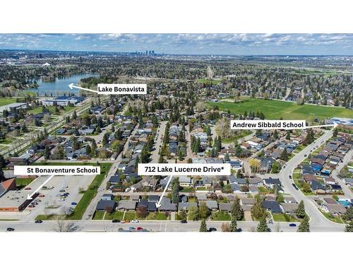 712 Lake Lucerne Drive Se, Calgary, AB -  With View