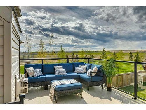 56 Windgate Close Sw, Airdrie, AB - Outdoor With Deck Patio Veranda With View