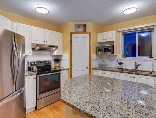 154 Douglas Glen Close Se, Calgary, AB - Indoor Photo Showing Kitchen With Double Sink
