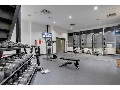 3004-210 15 Avenue Se, Calgary, AB - Indoor Photo Showing Gym Room