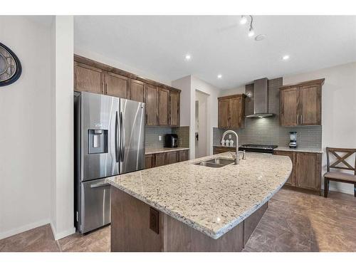 188 Cityspring Way Ne, Calgary, AB - Indoor Photo Showing Kitchen With Stainless Steel Kitchen With Double Sink With Upgraded Kitchen