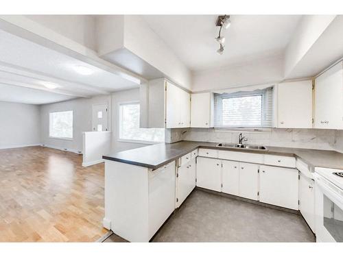 4617 Stanley Road Sw, Calgary, AB - Indoor Photo Showing Kitchen With Double Sink