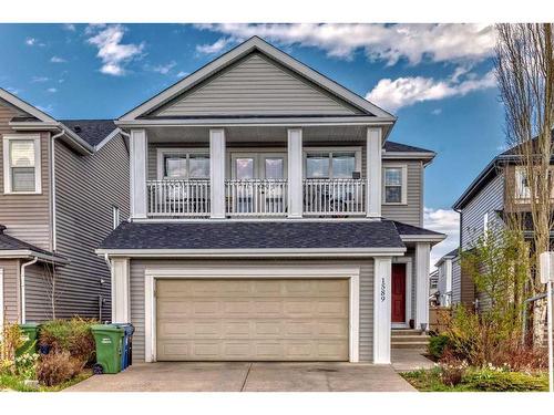 1589 Copperfield Boulevard Se, Calgary, AB - Outdoor With Balcony With Facade