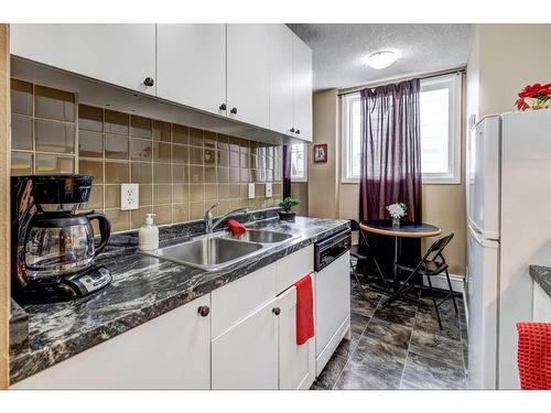 105-310 4 Avenue Ne, Calgary, AB - Indoor Photo Showing Kitchen With Double Sink