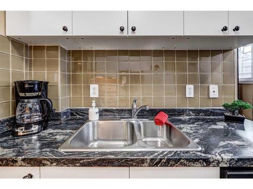 105-310 4 Avenue Ne, Calgary, AB - Indoor Photo Showing Kitchen With Double Sink