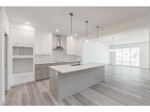668 Creekstone Circle Sw, Calgary, AB - Indoor Photo Showing Kitchen With Upgraded Kitchen
