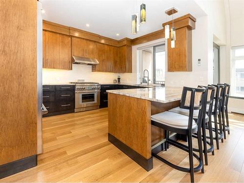 303-1407 Kensington Close Nw, Calgary, AB - Indoor Photo Showing Kitchen With Upgraded Kitchen