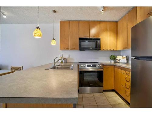 231-22 Richard Place Sw, Calgary, AB - Indoor Photo Showing Kitchen With Stainless Steel Kitchen With Double Sink