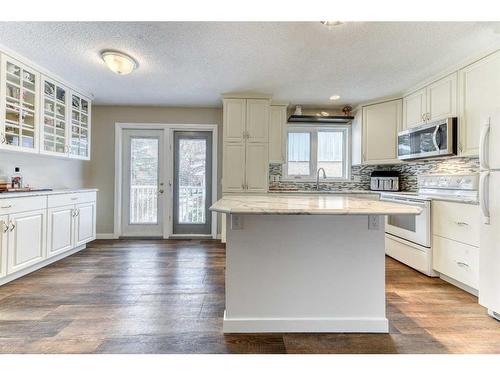 3249 32A Avenue Se, Calgary, AB - Indoor Photo Showing Kitchen With Upgraded Kitchen