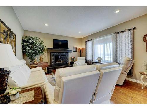 817 Beckner Crescent, Carstairs, AB - Indoor With Fireplace