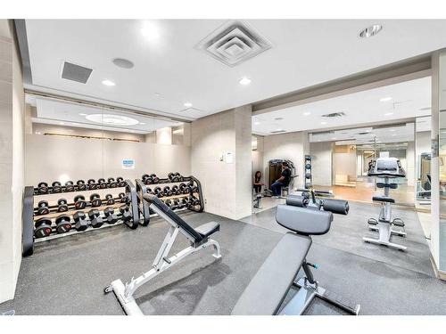 538-222 Riverfront Avenue Sw, Calgary, AB - Indoor Photo Showing Gym Room
