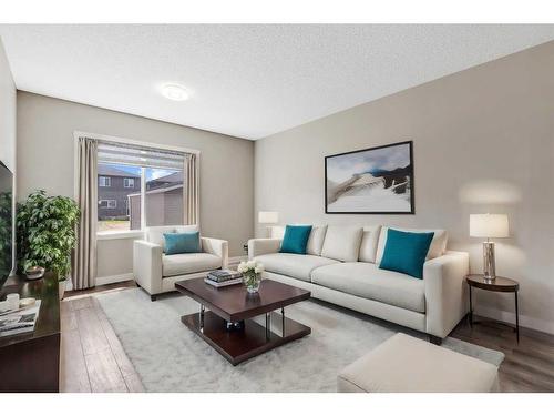 427 Cornerstone Avenue Ne, Calgary, AB - Indoor Photo Showing Living Room