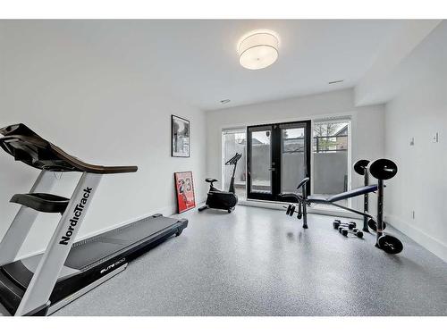 2037 29 Avenue Sw, Calgary, AB - Indoor Photo Showing Gym Room