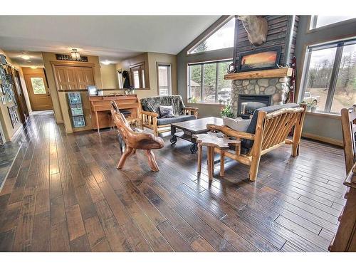 43524 Township Rd 630 Township, Ardmore, AB - Indoor With Fireplace